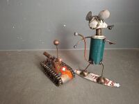 Metal Art Rat and Tank - 2