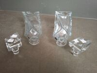 2 x Bohemia Crystal Decanter Glasses - Made in Czech Republic - 2