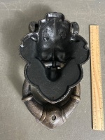 Large Gargoyle Cast Iron Door Knocker - 2