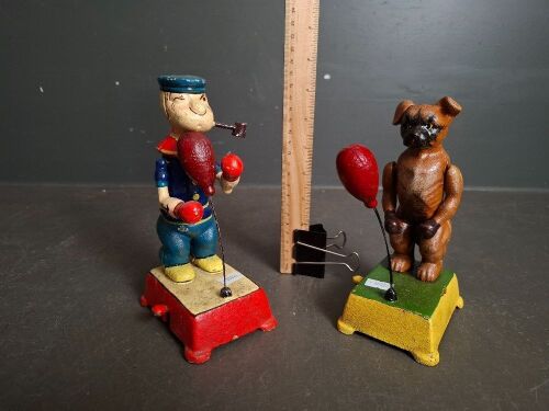 Punching Popeye & Punching Bull Dog (not punching by handle)