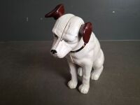 HMV Nipper Dog Music Figurine Cast Iron Money Box - 2