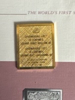 First Stamp Issue - 24 Carot Gold Plated on Stirling Silver - Luxembourg - 3