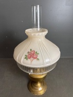 Aladdin No 12 Brass Kerosene Lantern with Hand Painted Shade - 5