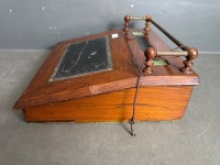 Antique Writing Desk Bureau with key - 3