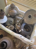 Mixed Lot of Oil Lamps Parts & Misc. - 3