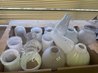 Selection of White and Clear Glass Shades - 2