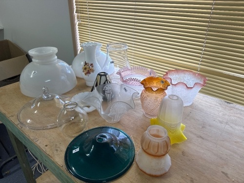 Large Assorted lot of Various Lamp and Light Shades