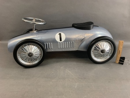 Tin Childs Scoot Along Racing Car