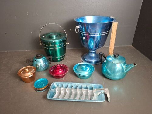 Large Lot of Retro Anodised Kitchenwear 