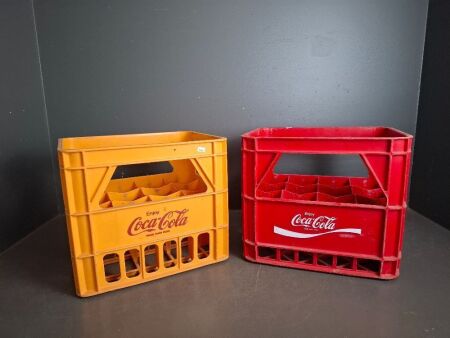 2 Plastic Coca Cola bottle Holders