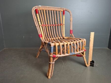 Childrens Vintage Cane Chair