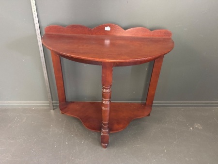 Antique Style Half Moon Hall Table