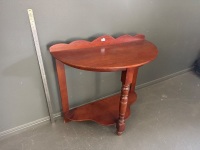 Antique Style Half Moon Hall Table - 2