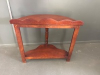 Antique Style Half Moon Hall Table - 3