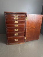 Antique Jewellers / Watch Makers Portable Cabinet