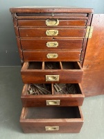 Antique Jewellers / Watch Makers Portable Cabinet - 2