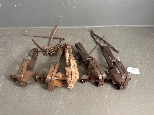 Assorted lot of Rabbit Traps - some markes