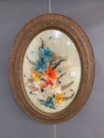 Antique Oval Frame with Convex Glass