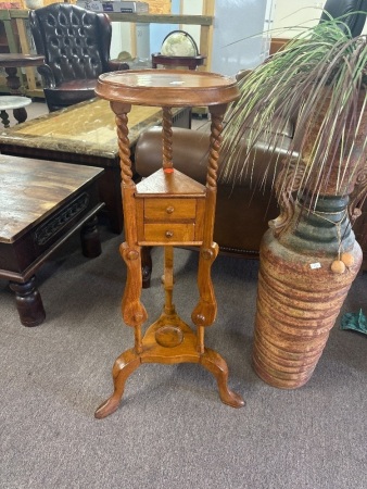 Victorian Style Two Drawer Wash Basin Stand