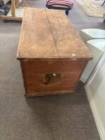 Large Wooden Storage Trunk - 2