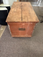 Large Wooden Storage Trunk - 3