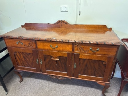 Stunning Antique Hand Carved Side Board