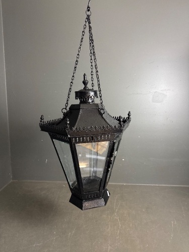 Asian Style Hanging Metal Candle Holder