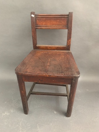 Antique Silky Oak Chair from Villa Maria Convent c1910