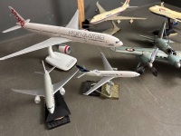 6 Various Model Airplanes - Virgin, Malaysia, Qatar, Garuda, British Airways - 2