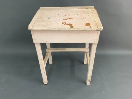 Vintage Single Lift Lid School Desk