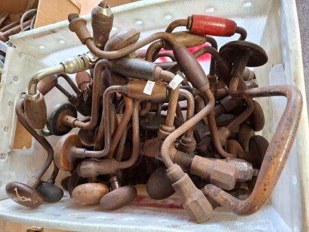 Large Quantity of Vintage Hand Drills