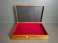 1950s Polished Cedar Coloured Jewellery Case - 2