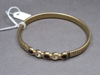 Elegant Multi-Gem Gold Tone Bracelet - 2