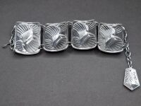 Unusual Silver-Tone Ornate Featured Bracelet C1950s - 2