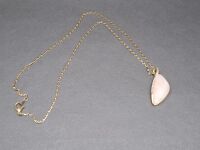 Genuine 20 Carats Rose Quartz Pendant with Diamanté Trim - 2