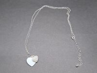 Superb Pierre Cardin Silver-Tone Twin Heart Pendant - 2