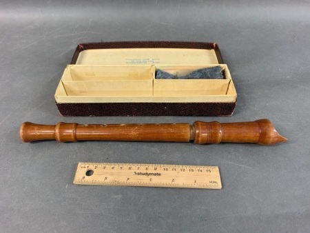 Vintage Adler Soprano Pearwood Recorder in Original Box