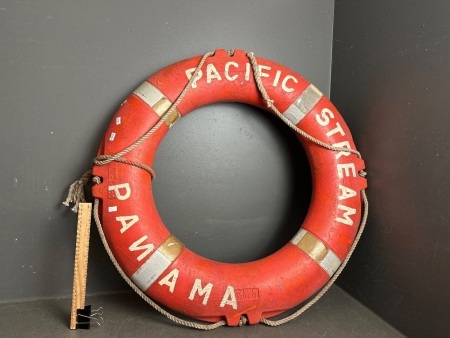 Vintage Life Buoy - Pacific Stream Panama 