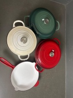 4x Crofton Lot of Coloured Pots and Pans - 2