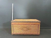 Large Cane Basket - Approx 400H x 800W