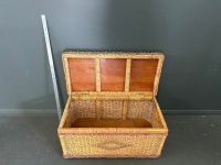 Large Cane Basket - Approx 400H x 800W - 2