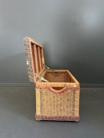 Large Cane Basket - Approx 400H x 800W - 3