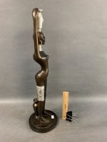 Bronzed Resin African Figuring in the Style of Karl Hagenhauer - 4