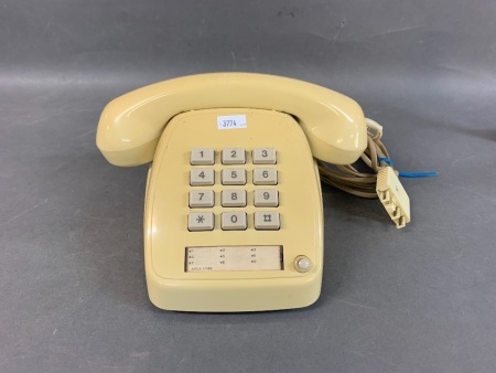 Vintage Push Button Desk Phone