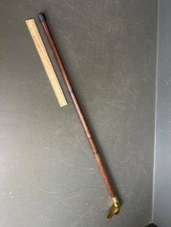 Walking Stick with Brass Duck Head Handle