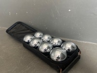 A Set of Boules - Includes 8x Boule Balls - 1x The Cochonnet the Small Ball - 2