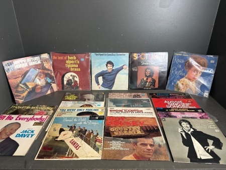 20x Mixed Genre Vinyl Records