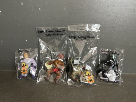 4x Different Vintage Galaxy Warriors Figurines