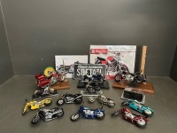 Large Collection of Model Motorbikes and Miscellaneous Items 