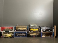 Large Lot of Boxed Model Cars - Includes 10 Different Boxed Collectable Cars